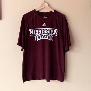 Adidas Climalite Mississippi State Bulldog Shirt